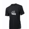 Koszulka motoryzacyjna czarna, Eat Sleep RACE