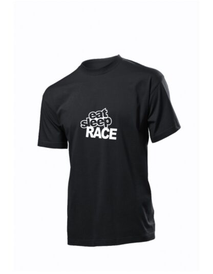 Czarna koszulka Eat Sleep RACE